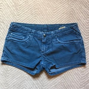 Faded Blue Corduroy Shorts